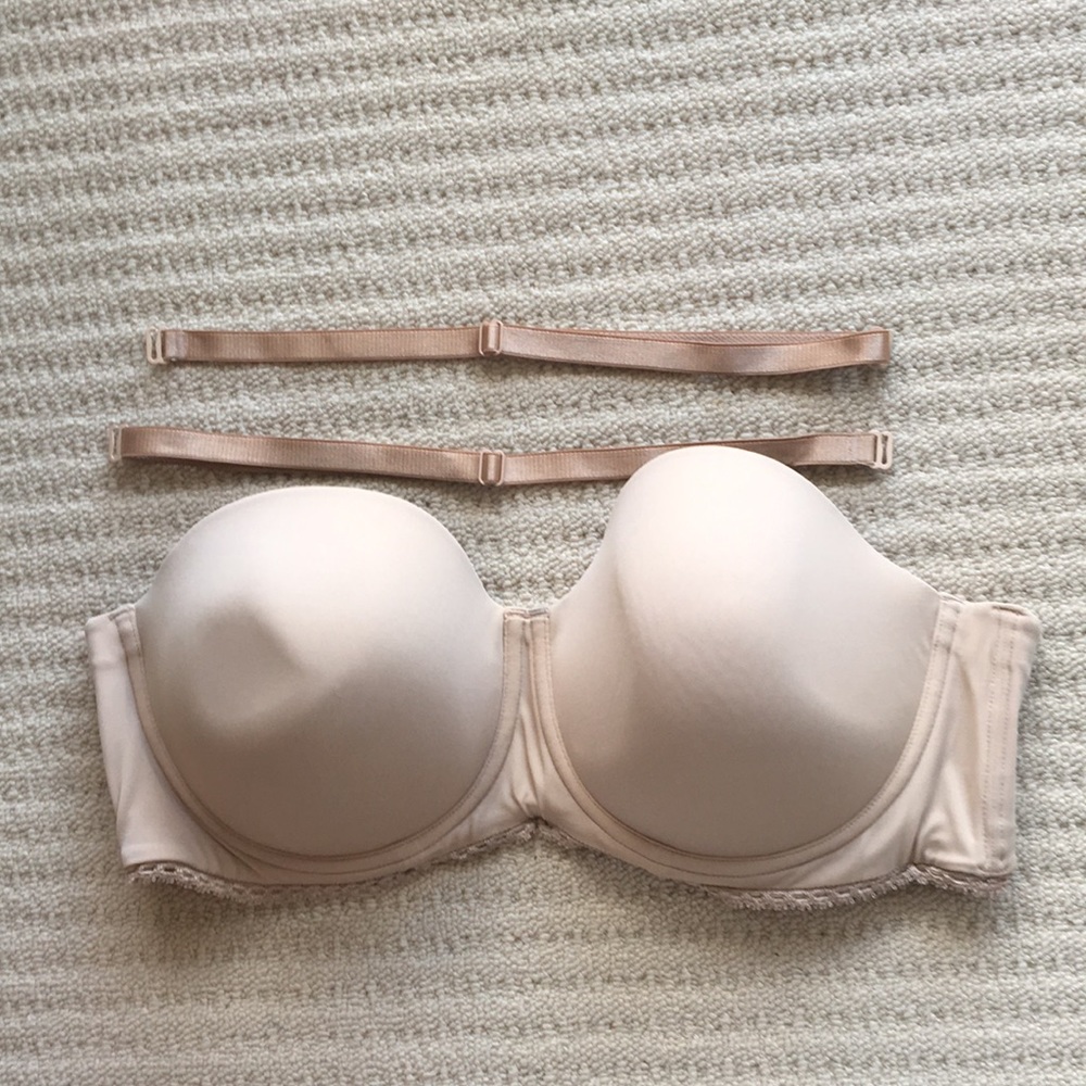 Calvin Klein Beige Strapless Bra 36DD